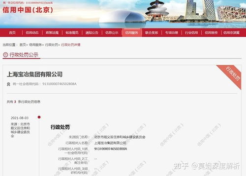 中国中冶旗下公司上海宝冶集团违规施工遭罚款